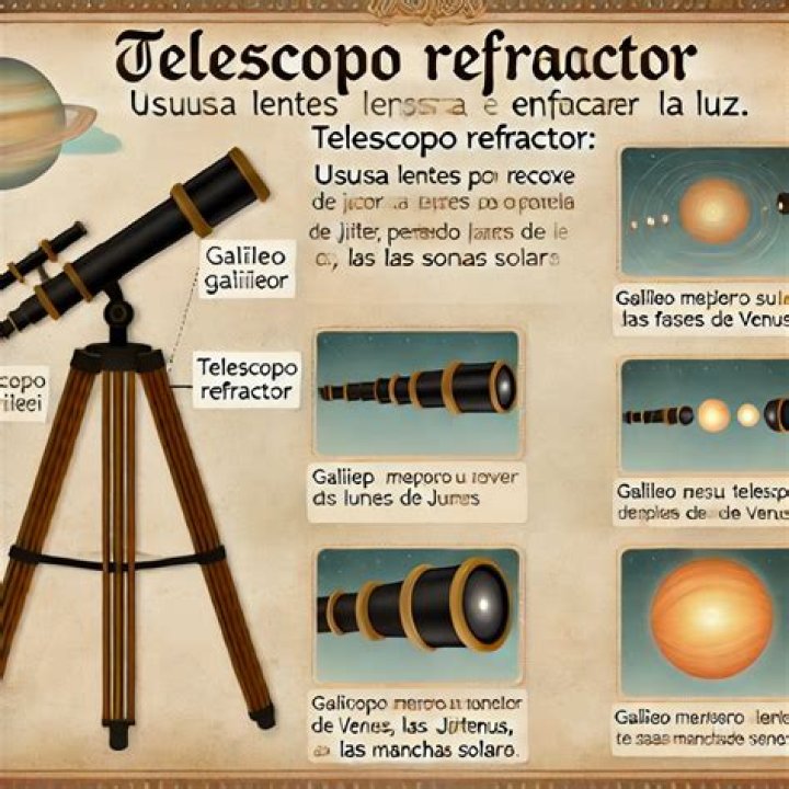 ¿Qué observaciones hizo Galileo con su telescopio?