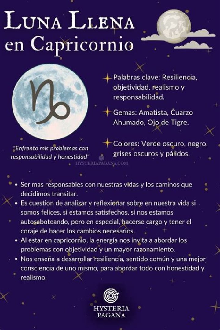 ¿Qué pasa cuando la Luna está en Capricornio?