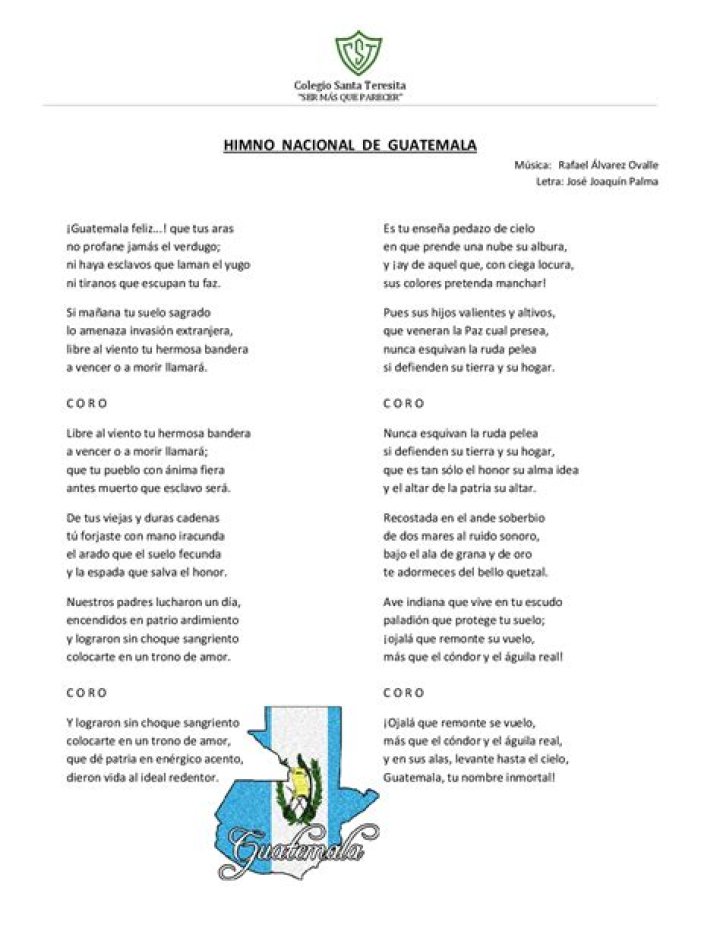 ¿Qué significa cada estrofa del Himno Nacional de Guatemala?