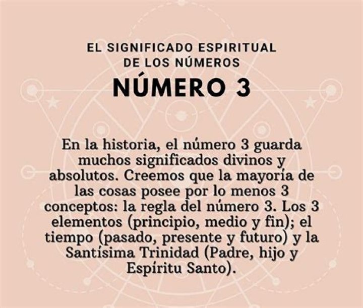 ¿Qué significa número 3 en lo espiritual?