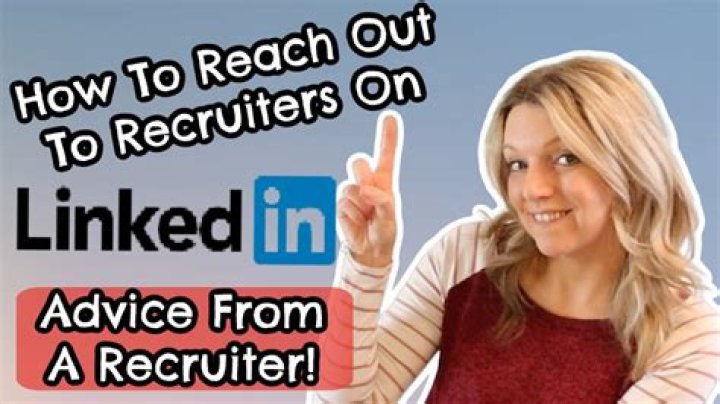 Should I reach out to a recruiter on LinkedIn?