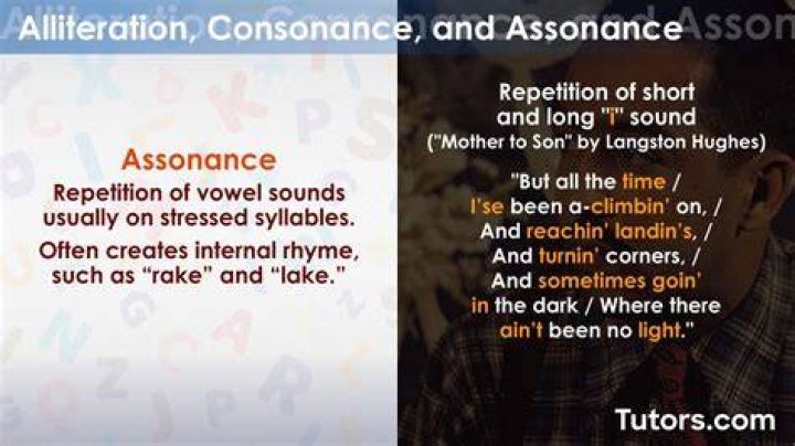 What's the definition of assonance?