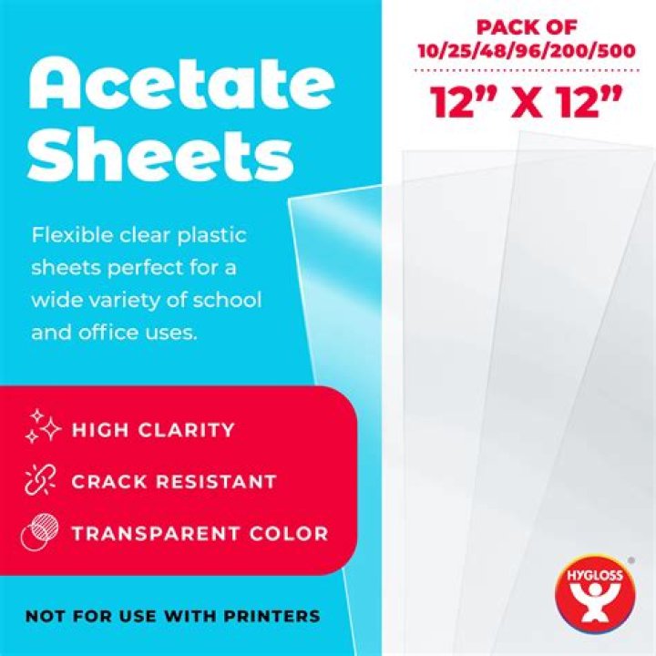 What are acetate sheets used for?