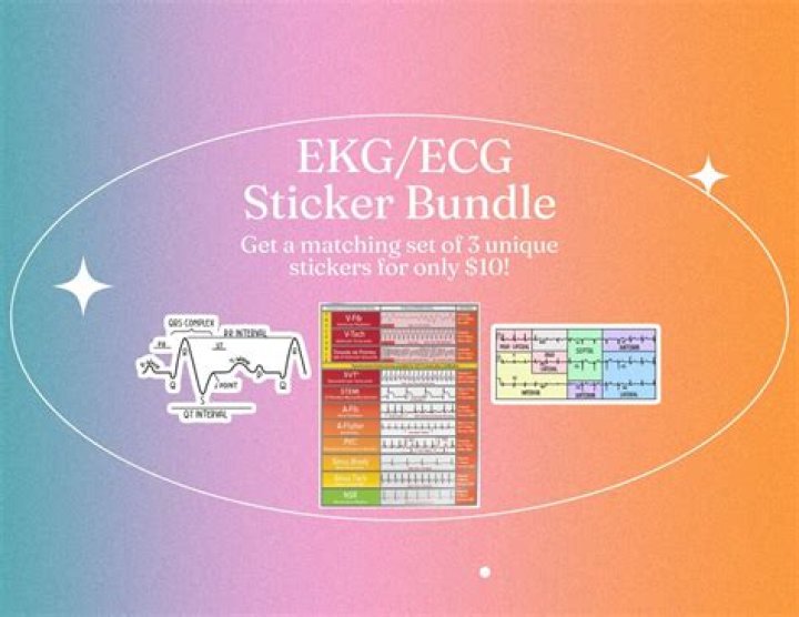 What are ECG stickers called?