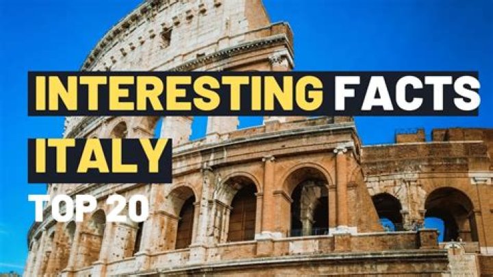 What are five interesting facts about Italy?