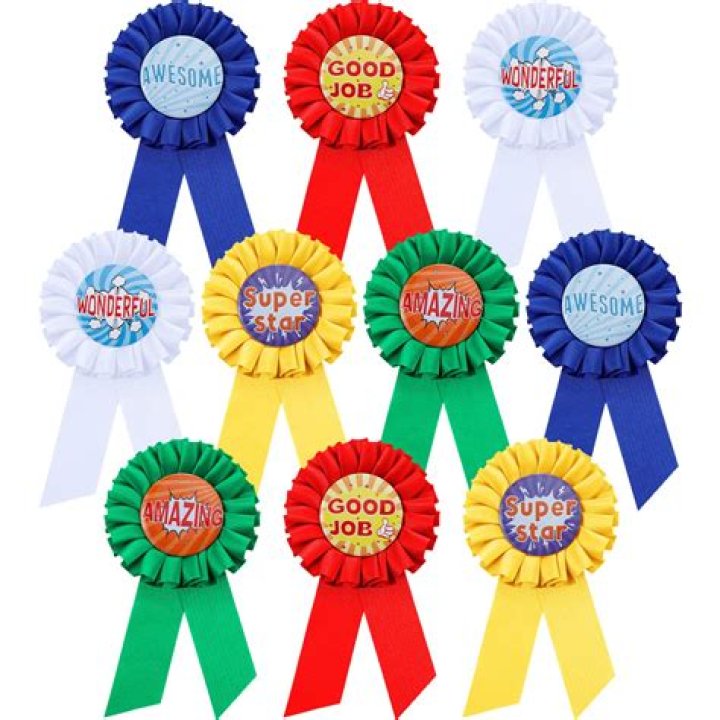 What are the colors of award ribbons?