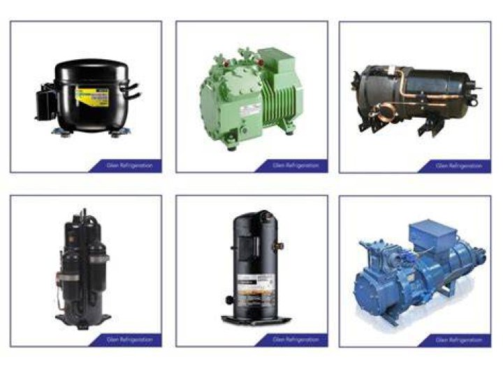 What are the different types of refrigeration compressors?
