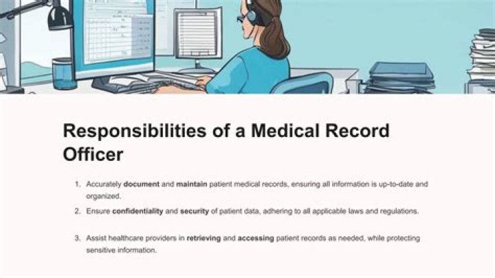 What are the duties of medical record officer?