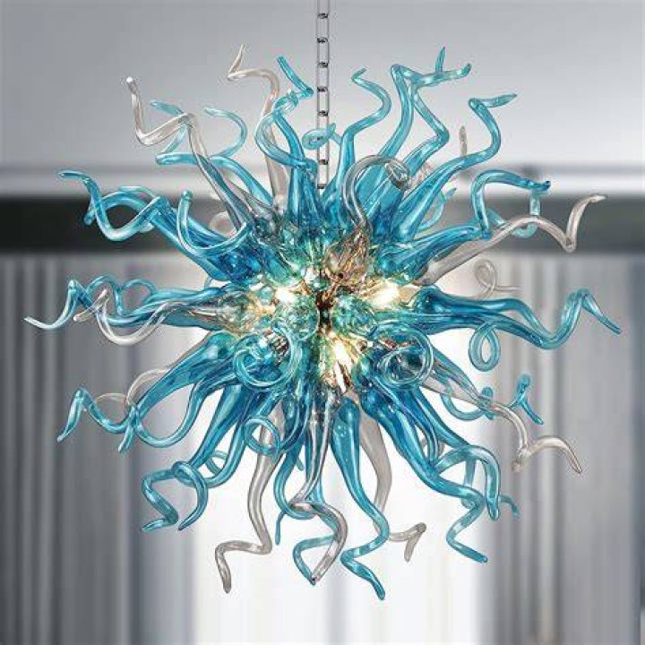 What are the glass pieces on a chandelier called?