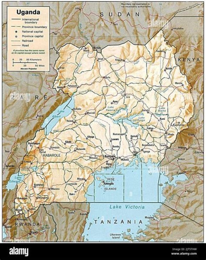 What are the physical features of Uganda?