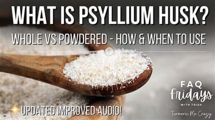 What can be used instead of psyllium husk?