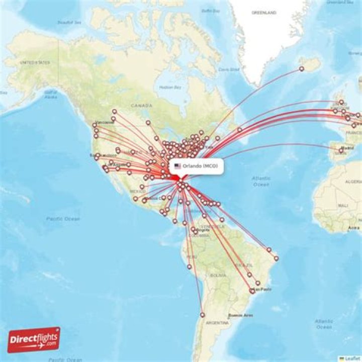 What cities have direct flights to Orlando?