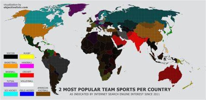 What countries is American football most popular in?