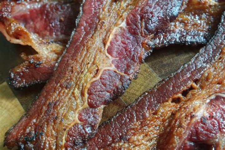 What cut of meat is beef bacon?
