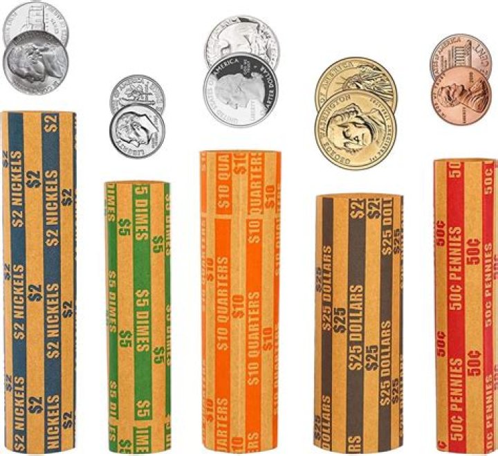 What denominations do coin rolls come in?