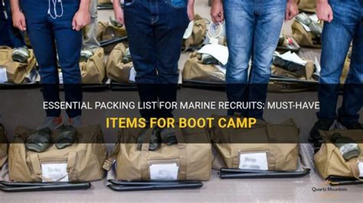 What do I need to bring to Marine combat training?