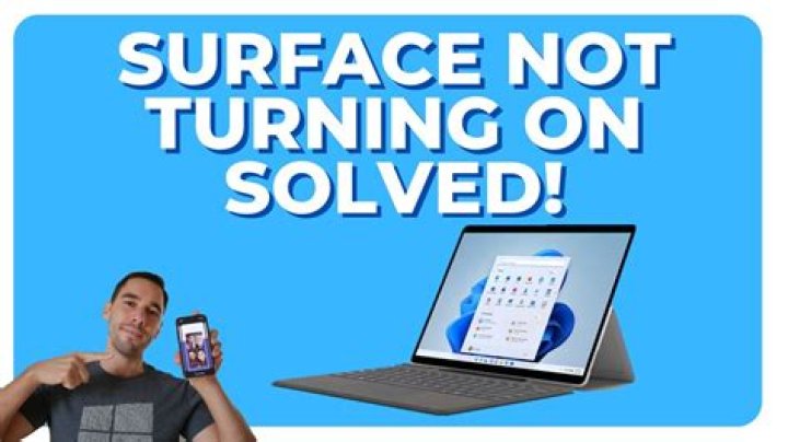 What do you do if your Microsoft Surface won't turn on?