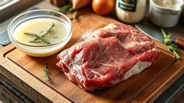 What do you soak deer meat in before cooking?