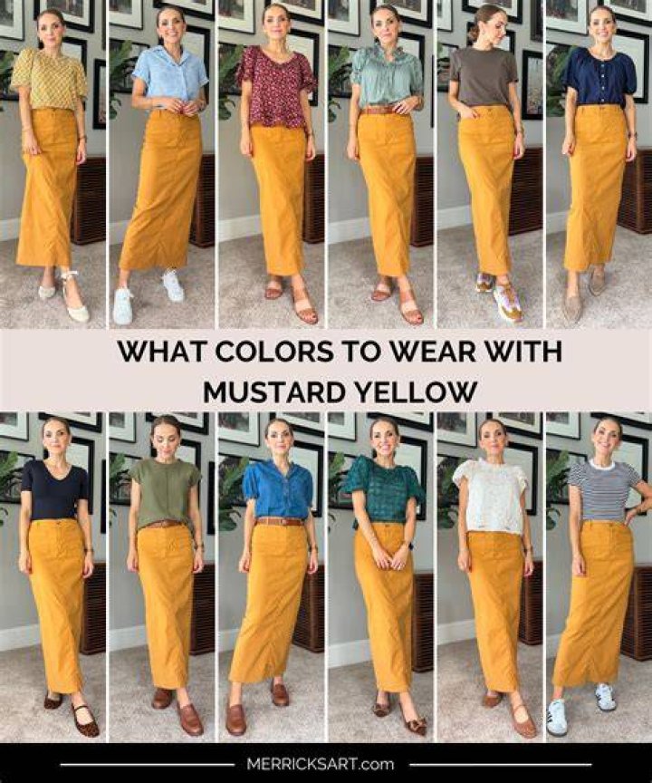 What do you wear with mustard chinos?