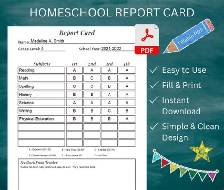 What does a mean in report card?
