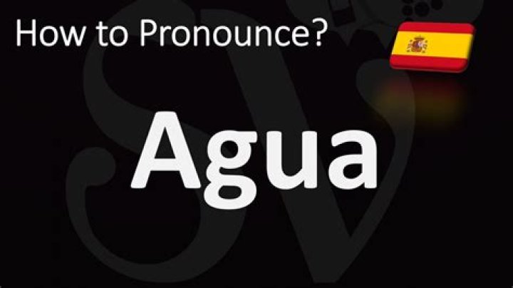 What does Agua mean?
