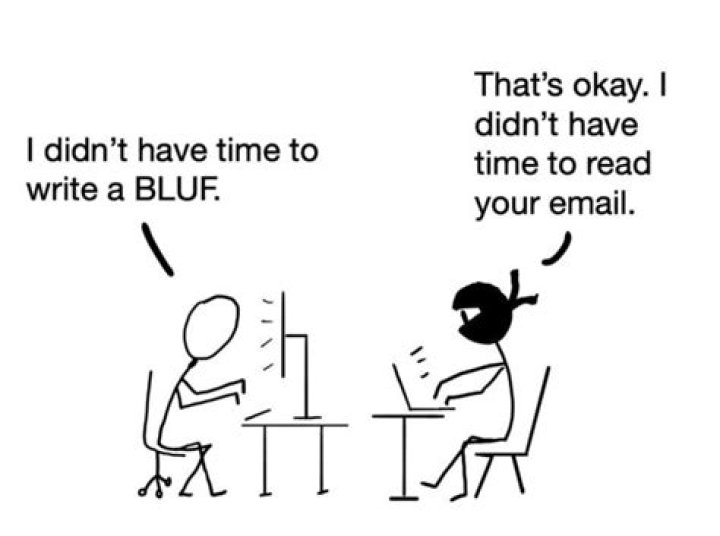 What does bluf acronym mean?