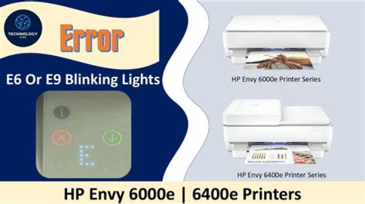What does error E6 indicate on HP AMP 100 printer?