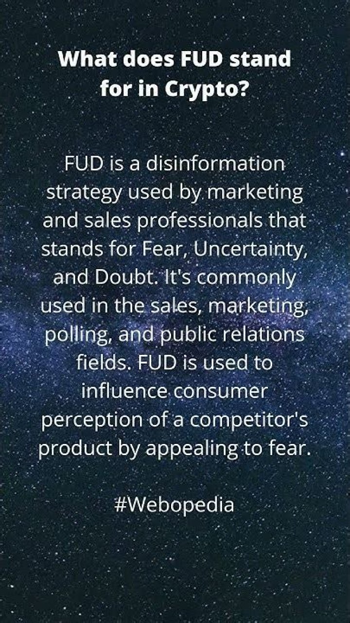 What does FUD stand for?