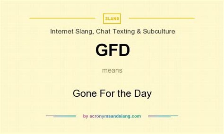 What does GFD mean?