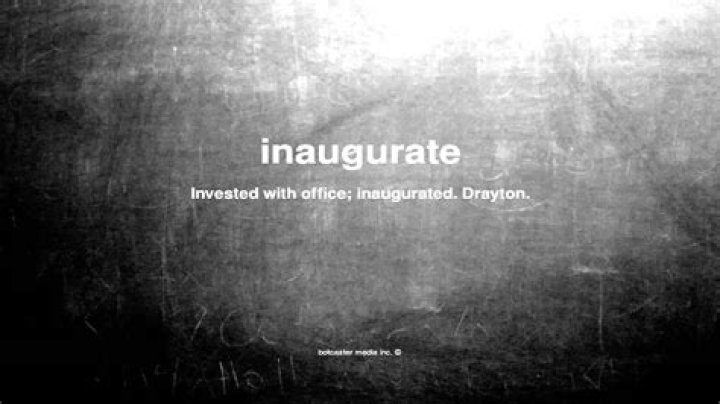 What does inaugurate mean?