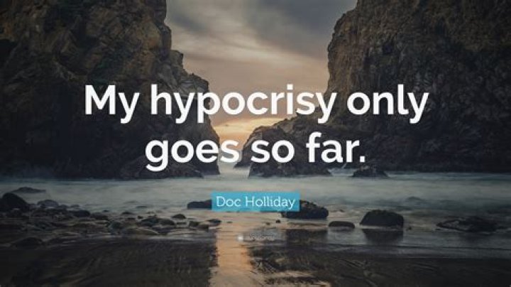 What does my hypocrisy only goes so far mean?
