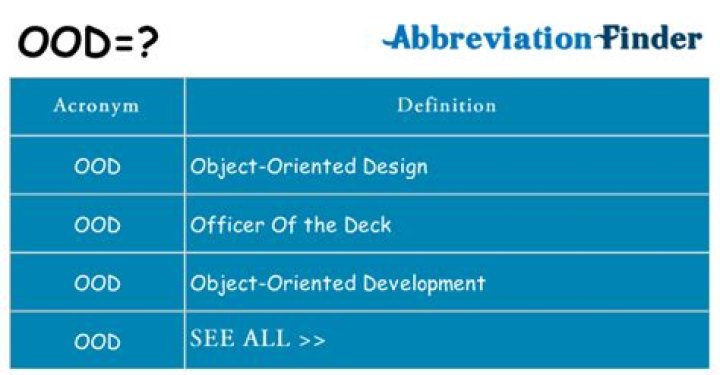What does ood mean?