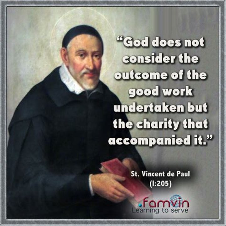 What does St Vincent de Paul mean?