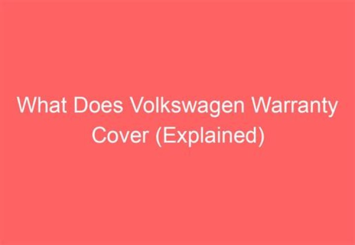What does the 2018 Volkswagen warranty cover?