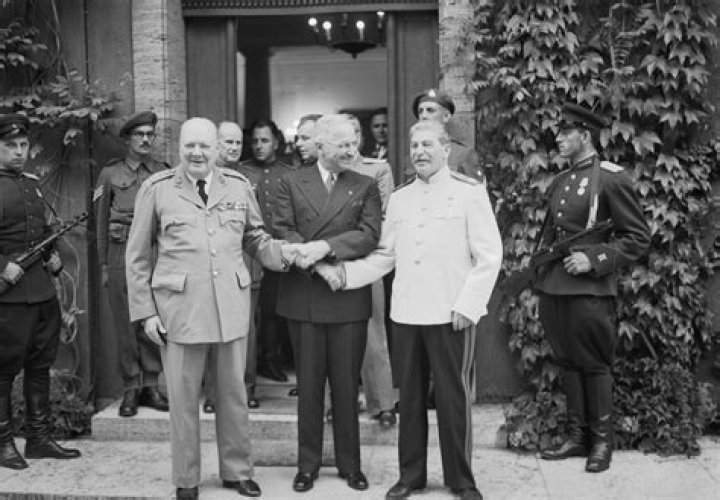 What happened at the Potsdam Conference in 1945?