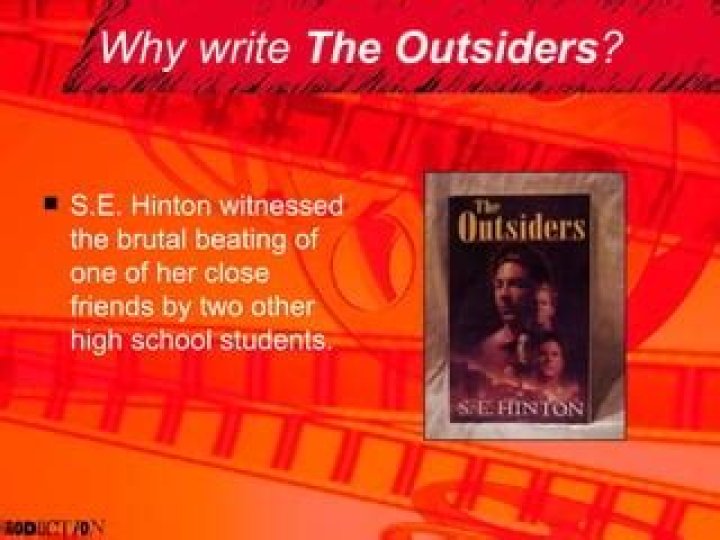 What inspired her to write the outsiders?