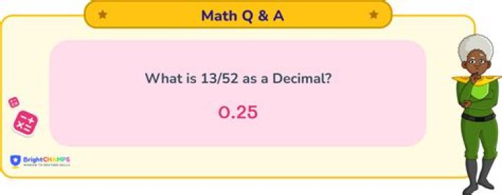 What is 26 52 as a decimal?
