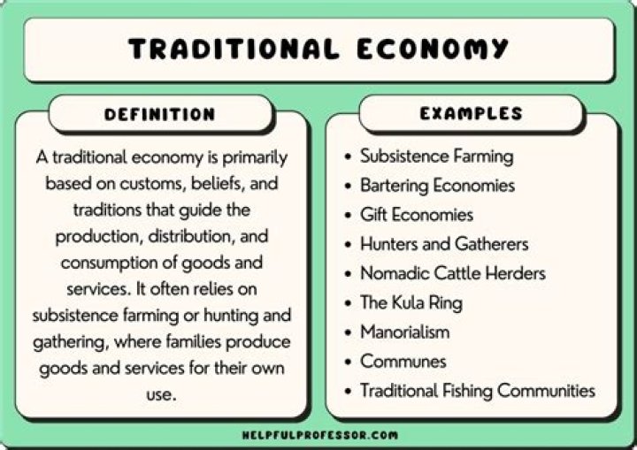 What is a disadvantage of having a traditional economy?