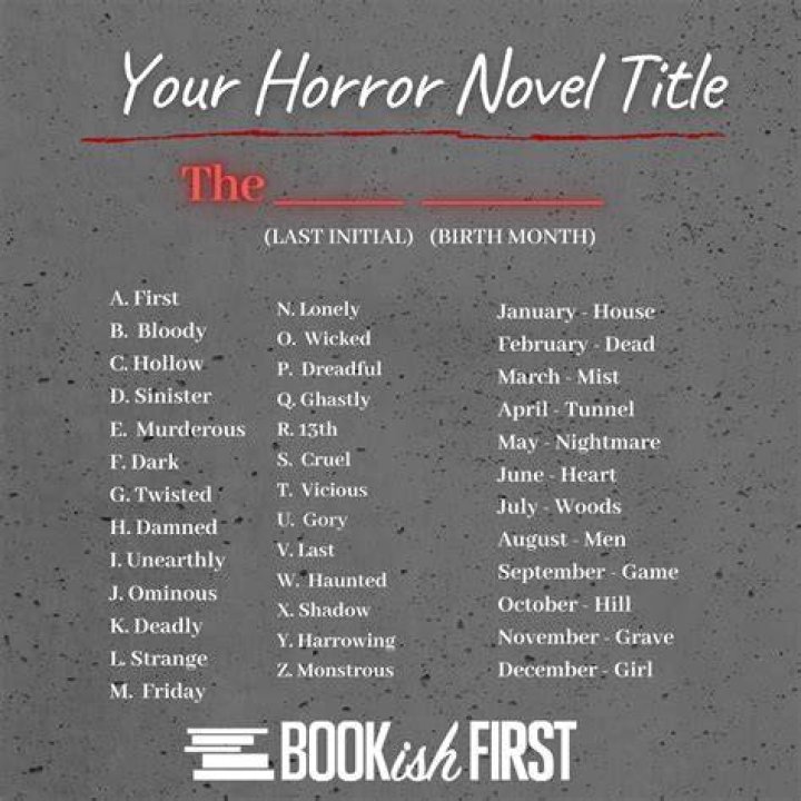 What is a good title for a horror story?