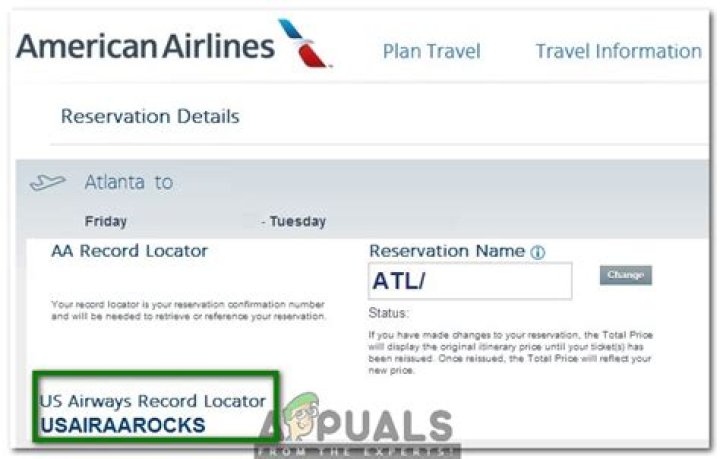What is a record locator for United Airlines?