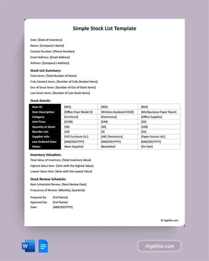 What is a stock conviction list?