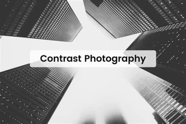 What is contrast and how is it used in photography?