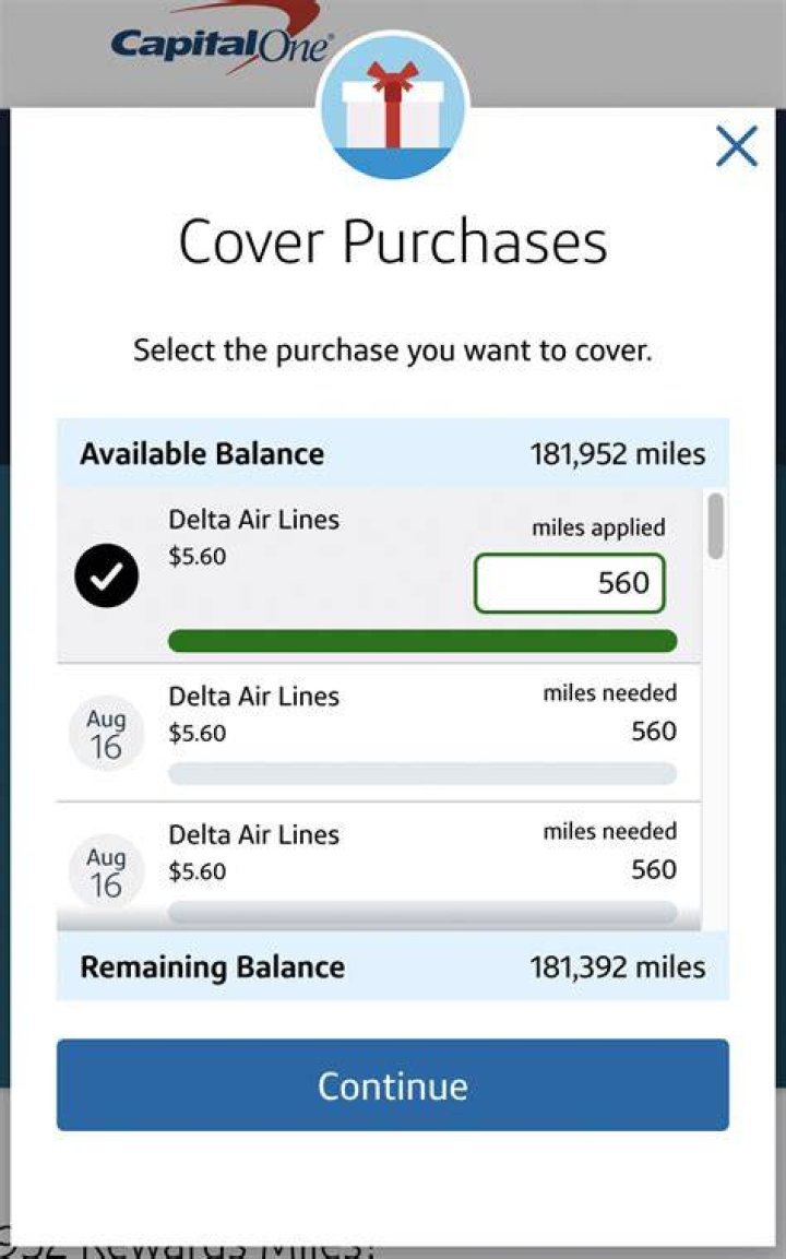 What is cover your purchases Capital One?