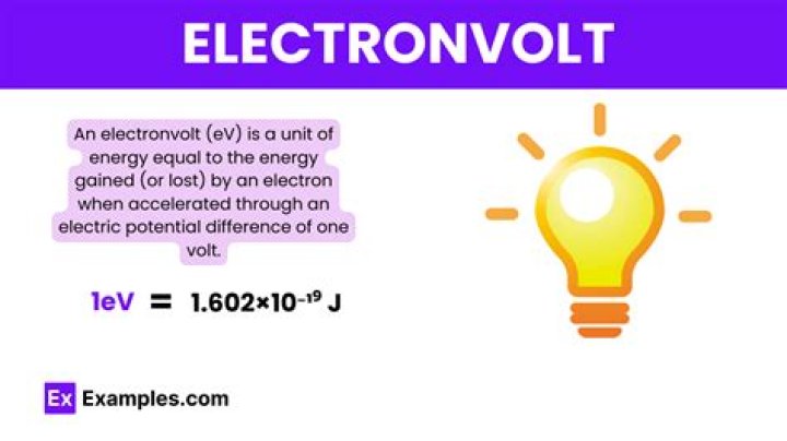 What is electron volt simple definition?