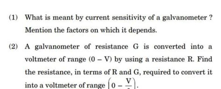 What is galvanometer sensitivity?