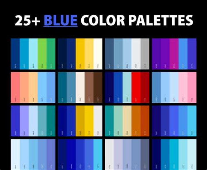 What is good color combination of blue?