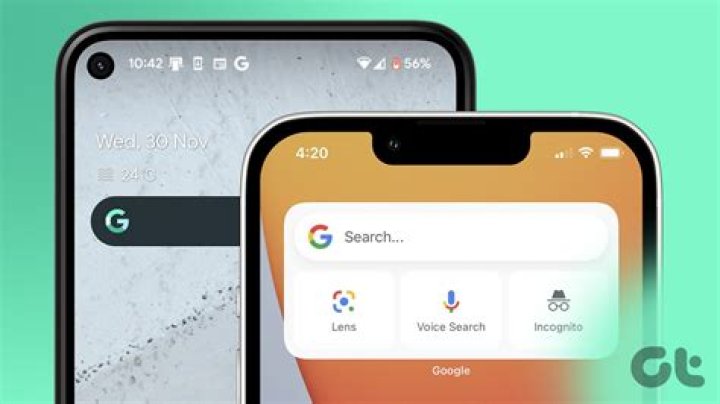 What is Google home screen widget?