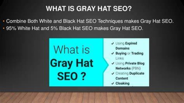 What is gray hat SEO?