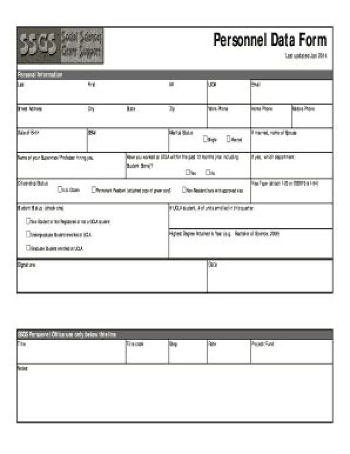 What is personnel data?