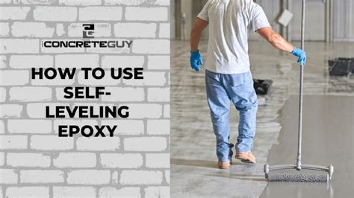 What is self leveling concrete used for?